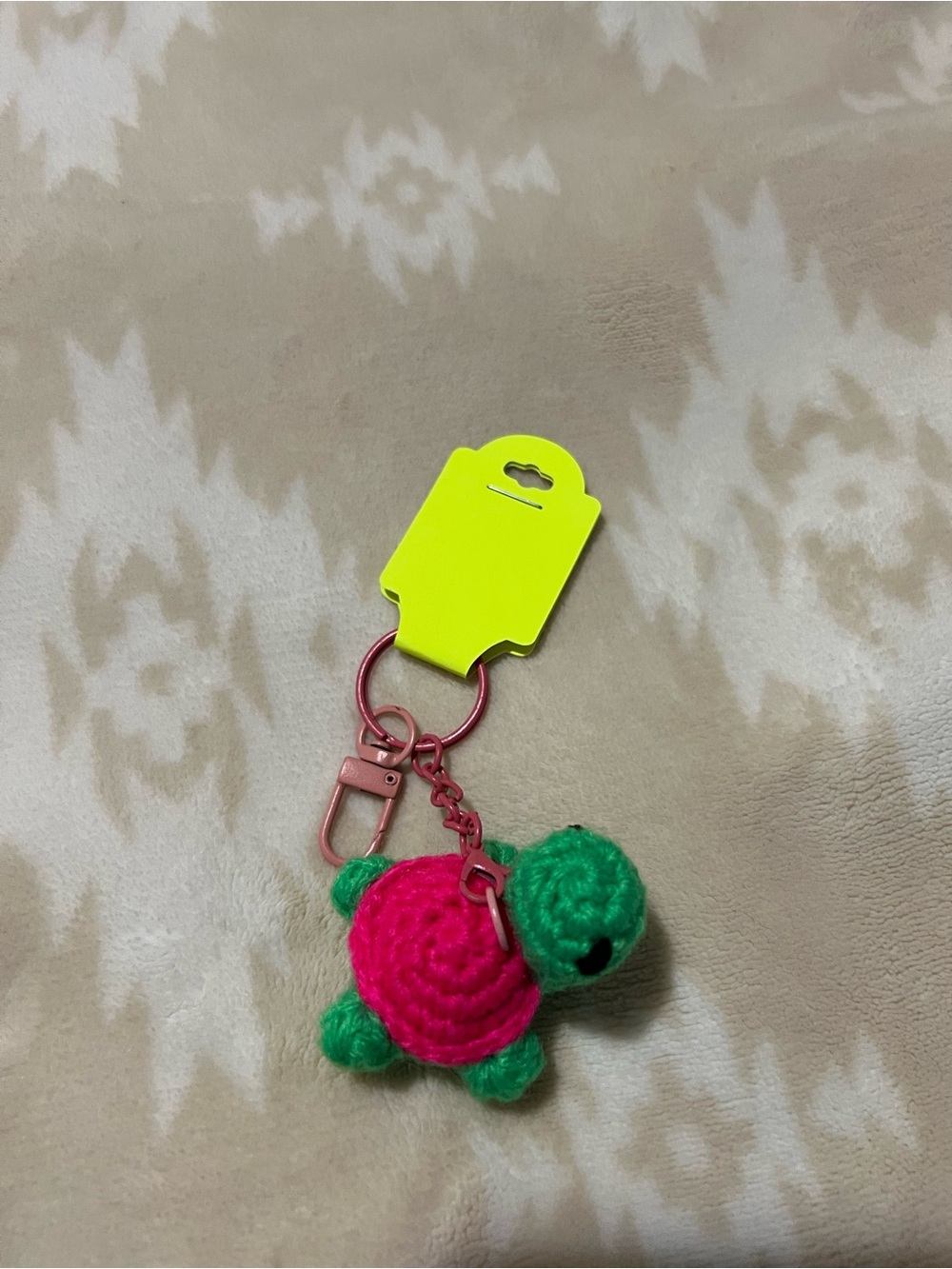 Crocheted Turtle Keychain 🐢